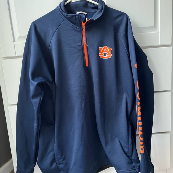 Men’s Auburn Columbia PFG Quarter-Zip - Picture 1 of 7